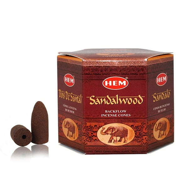 HEM Backflow Incense Cones - 40 Cones pack - Sandalwood