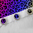 thumbnail image 4 of Homewish Leopard Print Curtains Pack of 2 (42x84 Each) for Teens Boys Girls,Abstract Gradient Ombre Curtains Blackout,Colorful Animal Print Bedroom Curtains,Breathable Home Decor, 4 of 6