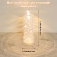 thumbnail image 3 of Rose Shadow LED Flameless Candles, 12PCS Romantic Battery Operated Candles Led Pillar Candles for Valentine'S Day, 3 of 7