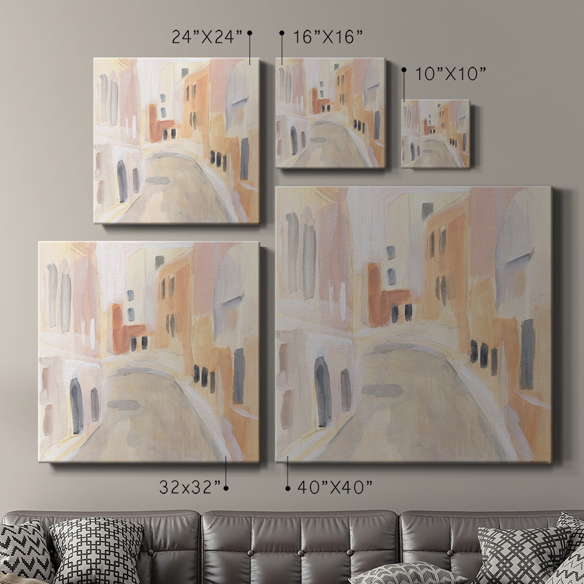 Wexford Home Llama Specs II-Premium Gallery Wrapped Canvas, 16" x 16" - Ready to Hang
