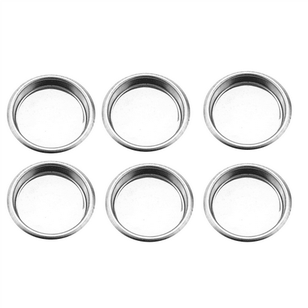 

6X 58mm Coffee Machine Blank Filter/Stainless Steel Backwash Cleaning Blind Bowl Coffee Machine Accessories