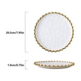 thumbnail image 2 of Assiette Ronde avec Bord Perlé pour Anniversaire Mariage, 2 of 7