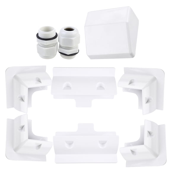 UPGRATOR 7Pcs Solar Junction Box ABS Plastic Mount for RV Solar Panel Installation