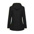 thumbnail image 3 of Hooded Woman Jacket Waterproof Rain Coat Windbreaker Outdoor Snow Ski Hooded Black S, 3 of 4