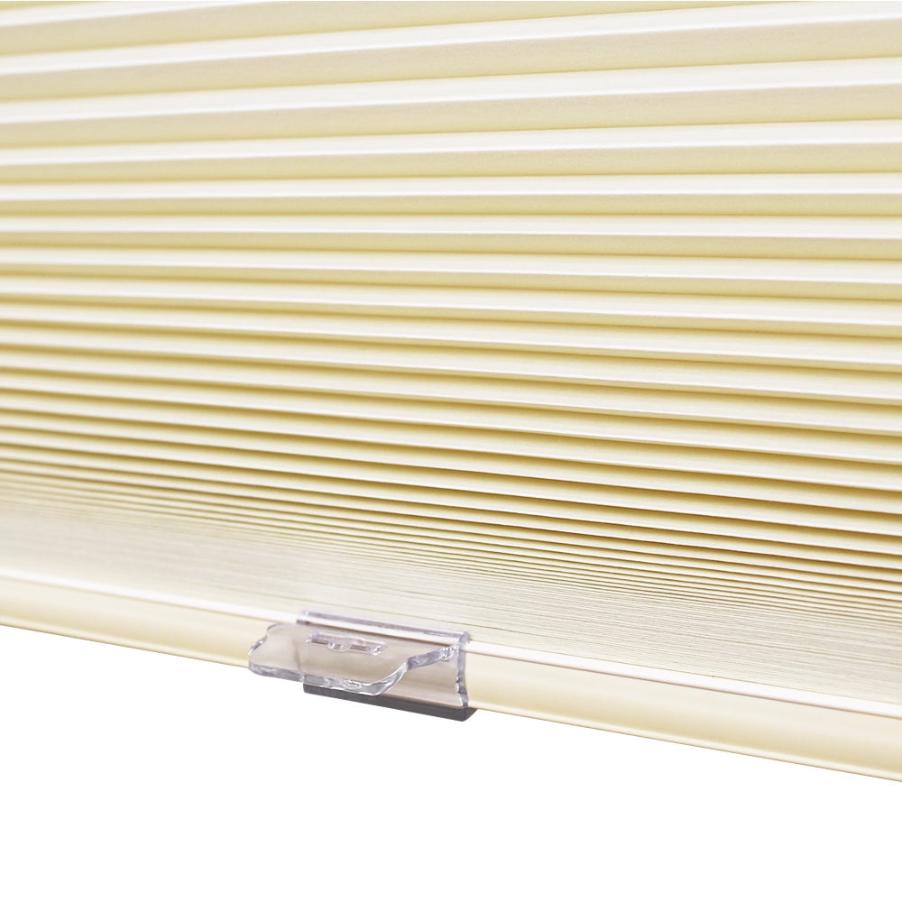 Lumi Cordless Light Filtering Cellular POSH Ivory Polyester Honeycomb Shades, 30 in x 72 in