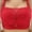 Red, variant on TAGOLD Womens Summer Plus Size Bra,Fashion Woman Summer Bra Lace Without Steel Rings Vest Lingerie Underwear