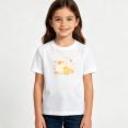 thumbnail image 2 of Girls Graphic Tees Duck Duckling Kids T Shirt Cute Animal Sweet 100% Cotton Short Sleeve Soft Tops 4-13Y, 2 of 5