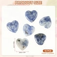 thumbnail image 2 of Heart Crystals Stone, Natural Crystal Polished Love Gemstone Rose Quartz Pocket Bulk Set Gifts Blue, 2 of 6