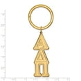 thumbnail image 2 of Sterling Silver w/GP LogoArt Alpha Delta Pi Key Chain, 2 of 2