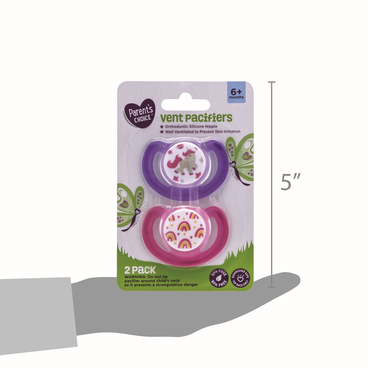 MAM Perfect Soother Silicone Months 6+ Pacifier Lilac Fiore + Box Sterile