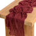 thumbnail image 1 of Gauze Table Runner Dinning Table Decoration 90*300CM Rustic Country Boho Beach Wedding Party Table Decor Christmas Table Runners, 1 of 7