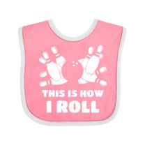 Inktastic How I Roll Bowling Boys or Girls Baby Bib