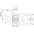 thumbnail image 5 of Design House 727313 Canton Universal 6-Way Latch Entry Door Knob, Satin Nickel, 5 of 12