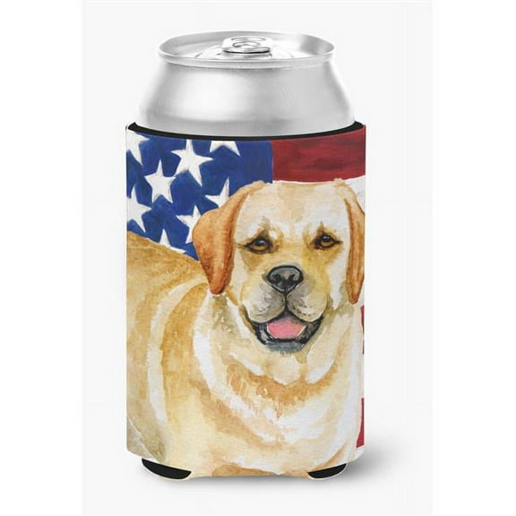 Golden Retriever Patriotic Can or Bottle Hugger
