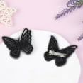 thumbnail image 3 of 12Pcs Black Butterfly Hair Clips, Cute Lace Embroidery Flower Butterfly Hair Bow for Women Girls Fairy Butterfly Hair Pins Hair Accessories Halloween Christmas Party Decor (Black), 3 of 14