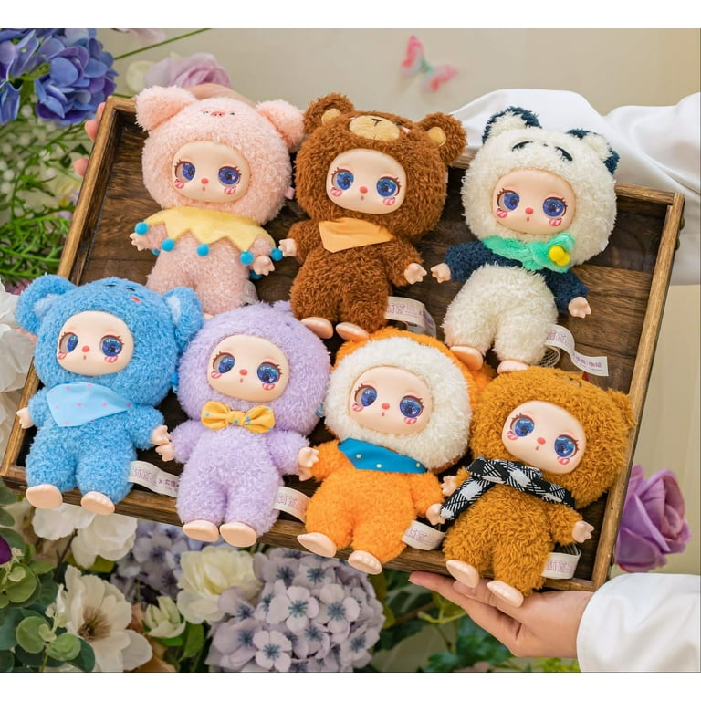 Liila Toys 8個セット Liila' s Zoo Series Plush Doll Blind Box, Adorable Plush