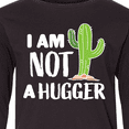 thumbnail image 4 of Inktastic I am Not a Hugger with Cactus Long Sleeve Youth T-Shirt, 4 of 5