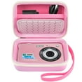 thumbnail image 1 of Carrying & Protective Case for Digital Camera, AbergBest 21 Mega Pixels 2.7" LCD Rechargeable HD/Kodak Pixpro/Canon PowerShot Pink, 1 of 6