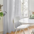 thumbnail image 5 of YEAHOME Silver Gray Sheer Curtains 72 inches Long - Home Decoration Grommet Airy & Lightweight Elegant Window Treatments with Light Filtering for Bedroom/Living Room (2 Panels, W52 x L72), 5 of 8