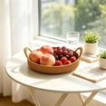 thumbnail image 6 of Fmbmuo Imitation Rattan Woven Fruit Storage Basket , Miscellaneous Basket , For Home Bathroom Bedroom Office Sundries Cosmetics Toys, 6 of 6