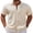 Beige, variant on Men's Linen Textured Shirts Button Up Short Sleeve Casual Summer Shirts Beach Vacation Regular Fit Shirt