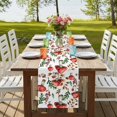 thumbnail image 4 of Table Runners 72 Inches Long Dress Scarves, Red Mushrooms Farmhouse Kitchen Table Runner, Coffee Tablerunners, Maple Leaves Plants Country Botanical 14x72 Inch, 4 of 9