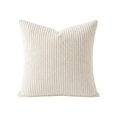 thumbnail image 2 of White Set of 1 Summer Decorative Throw Pillow Covers, 17x17 Inch for Sofa Living Room, Soft Neutral Boho Couch Pillow Covers for Home Decor, Square Pillow Cases for Cushions, 2 of 5