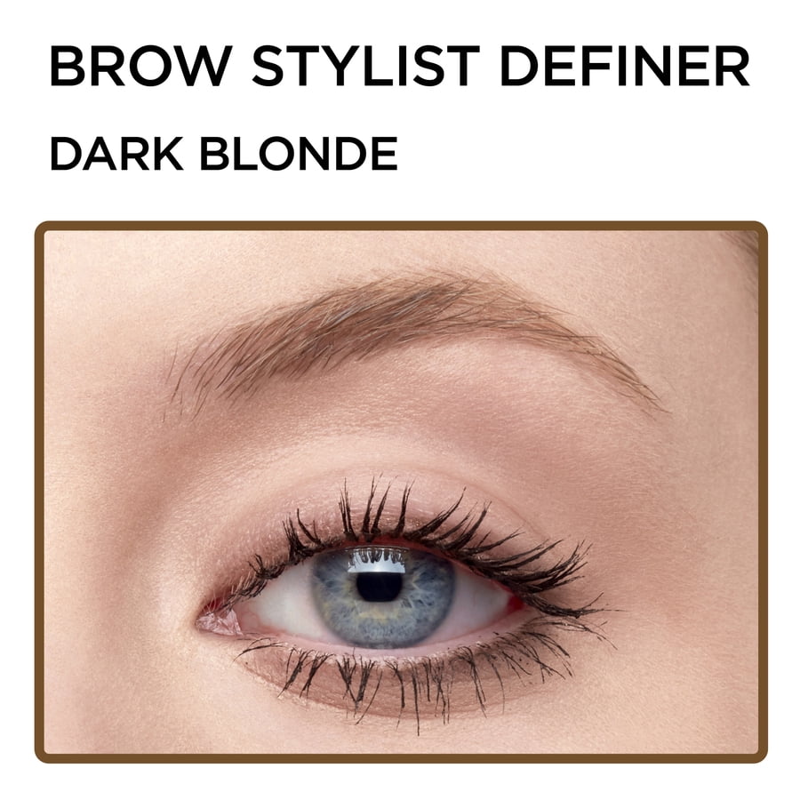 (2 pack) L'Oreal Paris Brow Stylist Definer Waterproof Eyebrow Mechanical Pencil, Dark Blonde