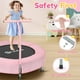 thumbnail image 3 of Trampolín BCAN Mini plegable de 91 cm con asa para 2 a 5 años, color rosa, 3 of 5