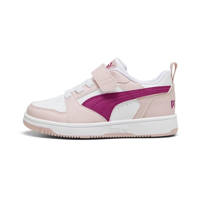 Tenis Casual Puma Rebound V6 Low AC+PS Rosa/blanco 397419 14 20CM