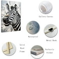 thumbnail image 2 of ZHONGYUTONG Zebra Canvas Wall Art Black and White Zebra Picture Prints African Animal Paintings Wall Decor for Kids Room Nursery Framed (12.00" x 18.00"), 2 of 5