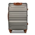 thumbnail image 4 of Harper & Bright Designs 3 Piece Luggage Sets Expandable Hard Shell Set with Spinner Wheels 20 24 28 inch Lightweight Suitcase with TSA Lock, Grey + Brown, 4 of 7