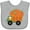 AC-Heather Grey, variant on Inktastic Pumpkin Truck Thanksgiving Halloween Boys or Girls Baby Bib