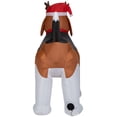 thumbnail image 4 of Gemmy Christmas Airblown Inflatable Inflatable Christmas Beagle, 5.5 ft Tall, white, 4 of 4