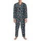 thumbnail image 3 of Balery cute fall fox Pijama para Hombre de Dos Piezas con Manga Larga, Conjunto de Dormir y Descanso Suave con Bolsillos-Medium, 3 of 7
