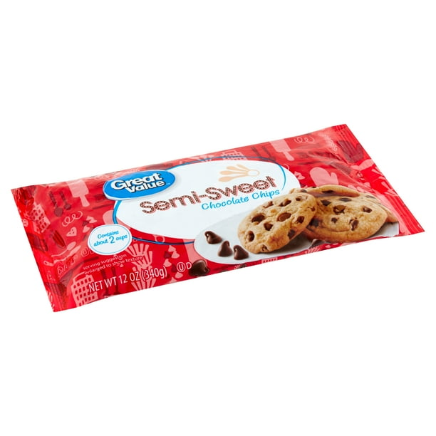 Great Value SemiSweet Chocolate Chips, 12 oz