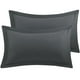 thumbnail image 1 of Fundas de Almohada PiccoCasa Doble Cepillado Microfibra 2 Paquetes Gris Reina 51 cm x 76 cm, 1 of 6