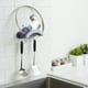 thumbnail image 5 of Estante retráctil multifuncional | Escurridor de pared sin perforaciones para cocina y baño | Ganchos ajustables para lavabo, tapas de ollas y cucharas de arroz | Organizador de plástico azul, 5 of 6