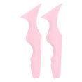 thumbnail image 1 of 2 plantillas de delineador de ojos con punta puntiaguda, reutilizables, impermeables, de silicona, para maquillaje, color rosa, 1 of 14