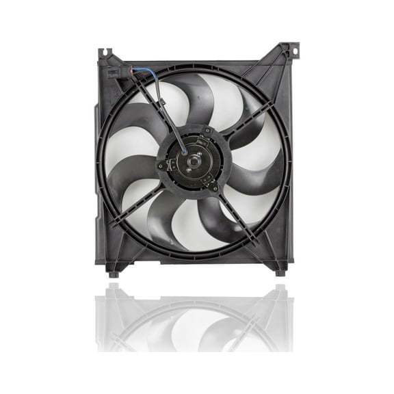 Engine Cooling Fan Assembly - Pacific Best Inc. Fit/For 2538626200 01-06 Hyundai Santa Fe 2.4/2.7L (Exclude 3.5L)