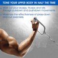 thumbnail image 1 of OULII 1Set Tension Bar Silver Exercise Equipment with Anti Slip Handle for Gym Workouts, 1 of 8