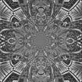 thumbnail image 1 of Ahgly Company Machine Washable Indoor Square Transitional Dark Gray Black Area Rugs, 4' Square, 1 of 7
