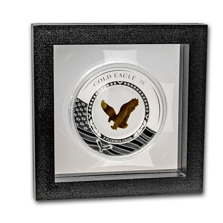 2021 Solomon Islands 2 oz Silver Embracing Gold: Gold Eagle
