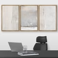 thumbnail image 2 of wall26 Framed Canvas Print Wall Art Set Pastel Gray Grunge Color Blocks Abstract Shapes Illustrations Modern Art Decorative Chic Multicolor for Living Room, Bedroom, Office - 16"x24"x3 Natu, 2 of 5
