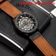 thumbnail image 2 of Temporizador Moda Hombres de Cuero Genuino Relojes 1ATM Vida Cuarzo resistente al agua Casual Hombre Reloj Relogio Musculino 1 1, 2 of 5