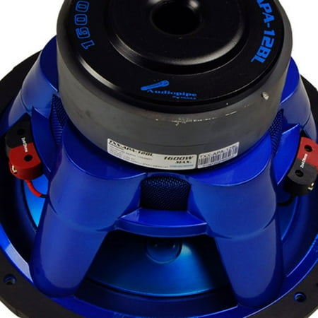 txx dual audiopipe walmart 12bl 1600w apc ohm subwoofer audio power