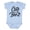 AE-Light Blue, variant on Cute As Can Bee, Honey Bee, Bumble Bee, Typography Boys or Girls Baby Bodysuit
