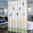 thumbnail image 5 of Shower Curtain for Bathroom Pastoral White Daisy with Butterfly Waterproof Bath Curtains Shower Curtains with Hooks,Floral Blossom Botanical Bathroom Curtain Privacy Drapes for Bathtubs 36x72in, 5 of 9