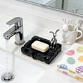 thumbnail image 4 of Jaboneta cerámica de conejo de Pascua con desagüe | Adorable decoración de encimera para el lavabo del baño y la cocina | Cerámica Negra Blanca Vidriada Cocida en Horno | 5,3x4,7 pulgadas |, 4 of 6