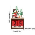 thumbnail image 3 of Hwkond Advent Calendar 2024 Christmas Decorations Wooden Calendar Ornaments Christmas Gifts Snowman Mini Desktop Desktop Table, 3 of 6